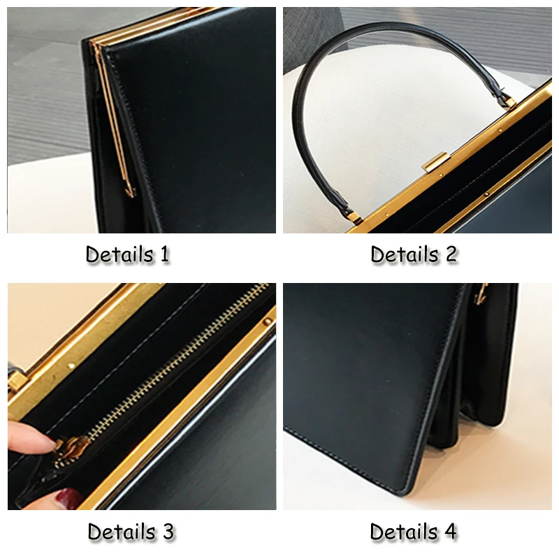 2023 Fashion vintage big clip women handbags designer casual female large capacity tote luxury pu leather handbag ladies purses