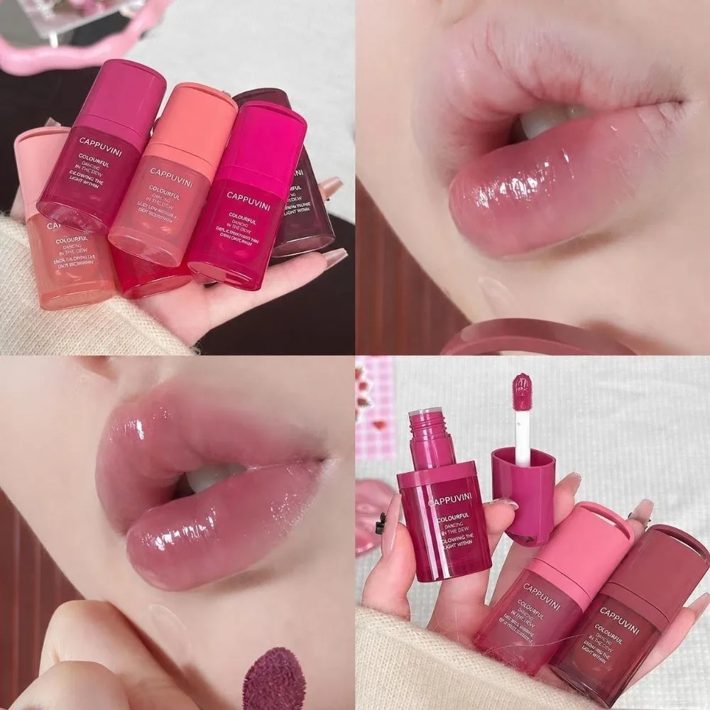 New Moisturizing Mirror Lip Gloss Color Lock Hydrating Lip Tint Plumping Long Lasting Jelly Lip Glaze Lip Makeup