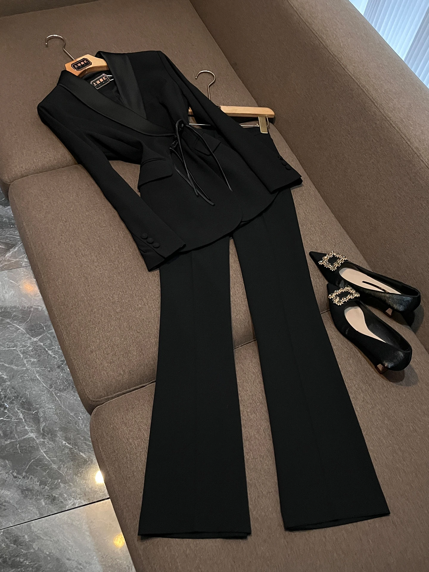 Fashionable New Chinese Style Women's Suit Set Autumn Clothes Polyester Material Versatile And Stylish 2026 New Arrival