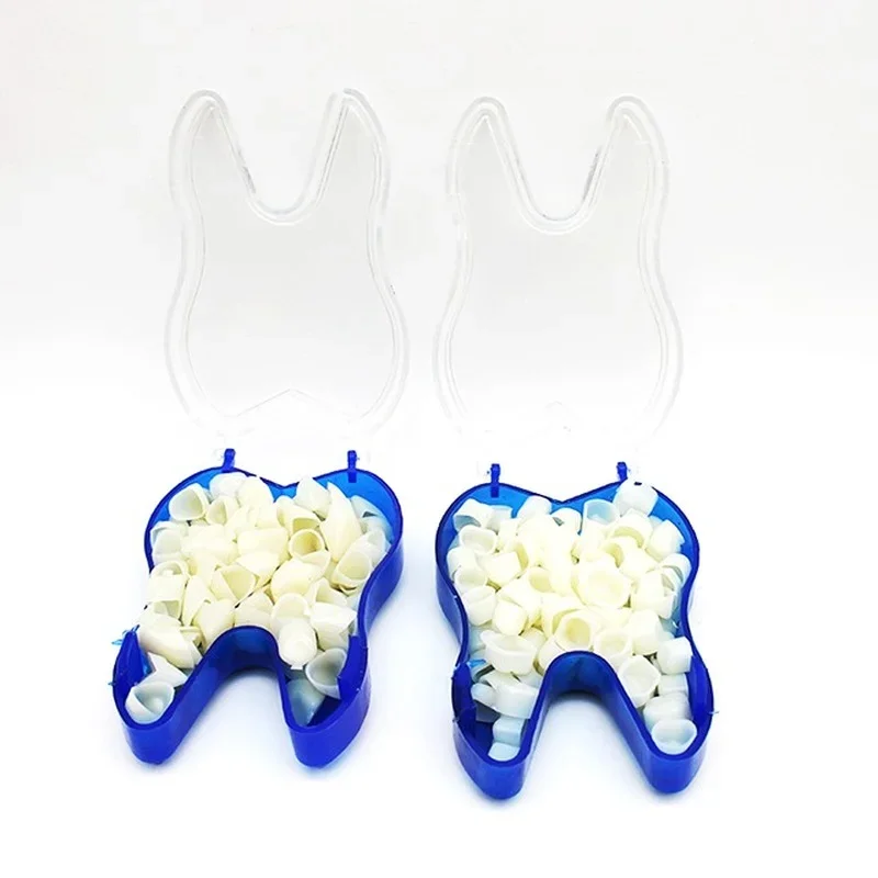 60 pz/pacco corone dentali sbiancamento dei denti orali corona molare anteriore resina porcellana denti temporanei corona Dental Lab strumenti del dentista