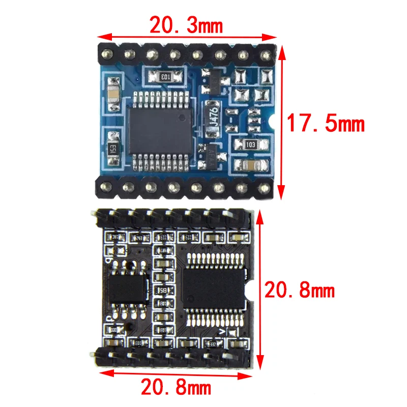WTV020 وحدة مشغل MP3 صغيرة TF بطاقة MP3 وحدة الصوت وحدة الصوت لوحدة إمداد الطاقة Arduino GM