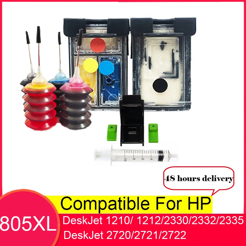

einkshop 805 805XL Ink Cartridge For hp805xl For HP Deskjet 1210 1212 2320 2322 2720 2721 2722 2723 2729 DeskJet 2820 2821 2822