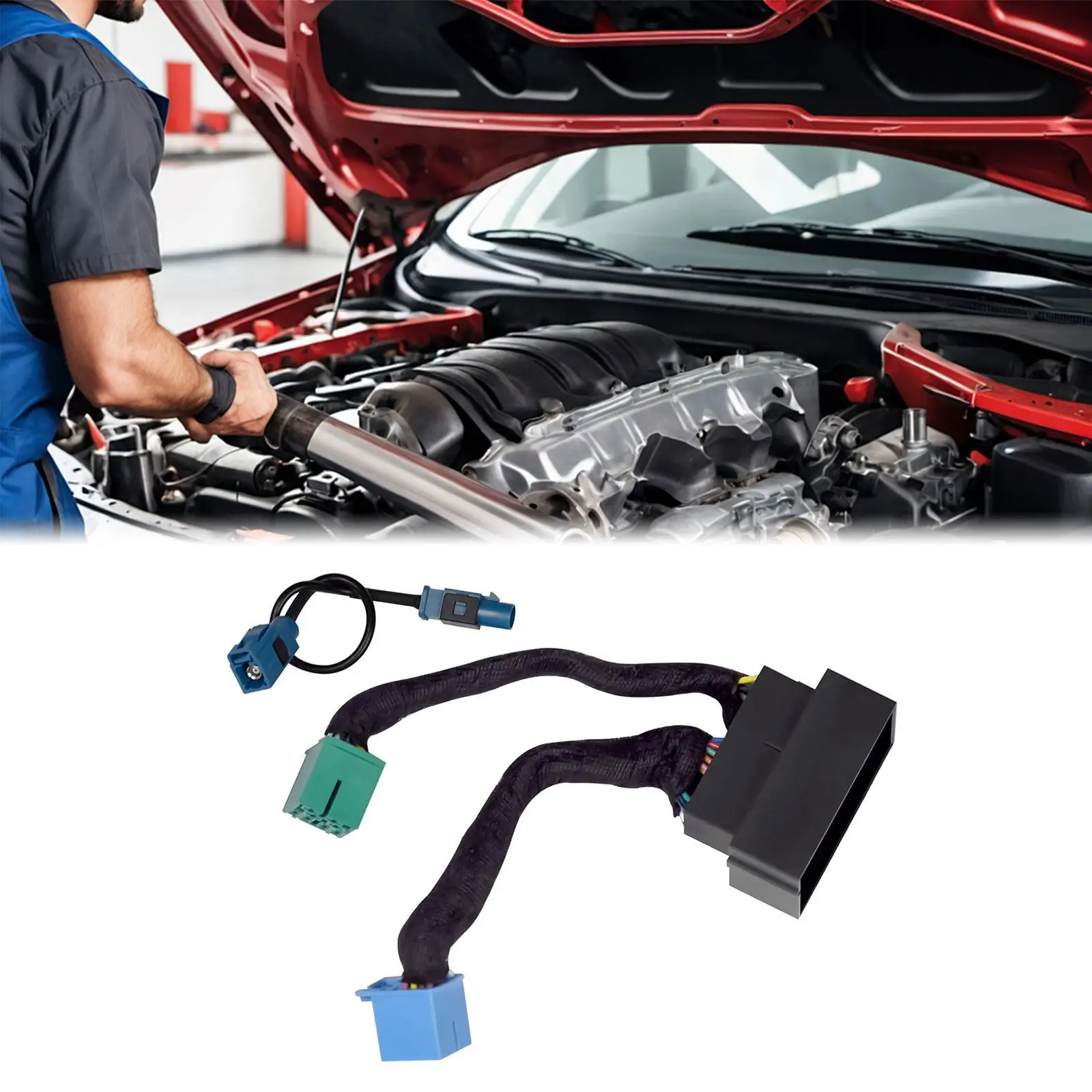 Main Connector Adapter Automotive Accessories Replace Assembly Antenna Connector Adapter for Dodge RAM Uconnect 5 2019-2022