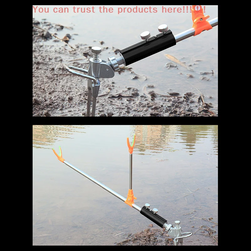 

Stainless Steel Thickened Telescopic Fishing Rod Bracket Fishing Rod Dual-purpose Bracket Fishing Rod Rack Fishing Gear
