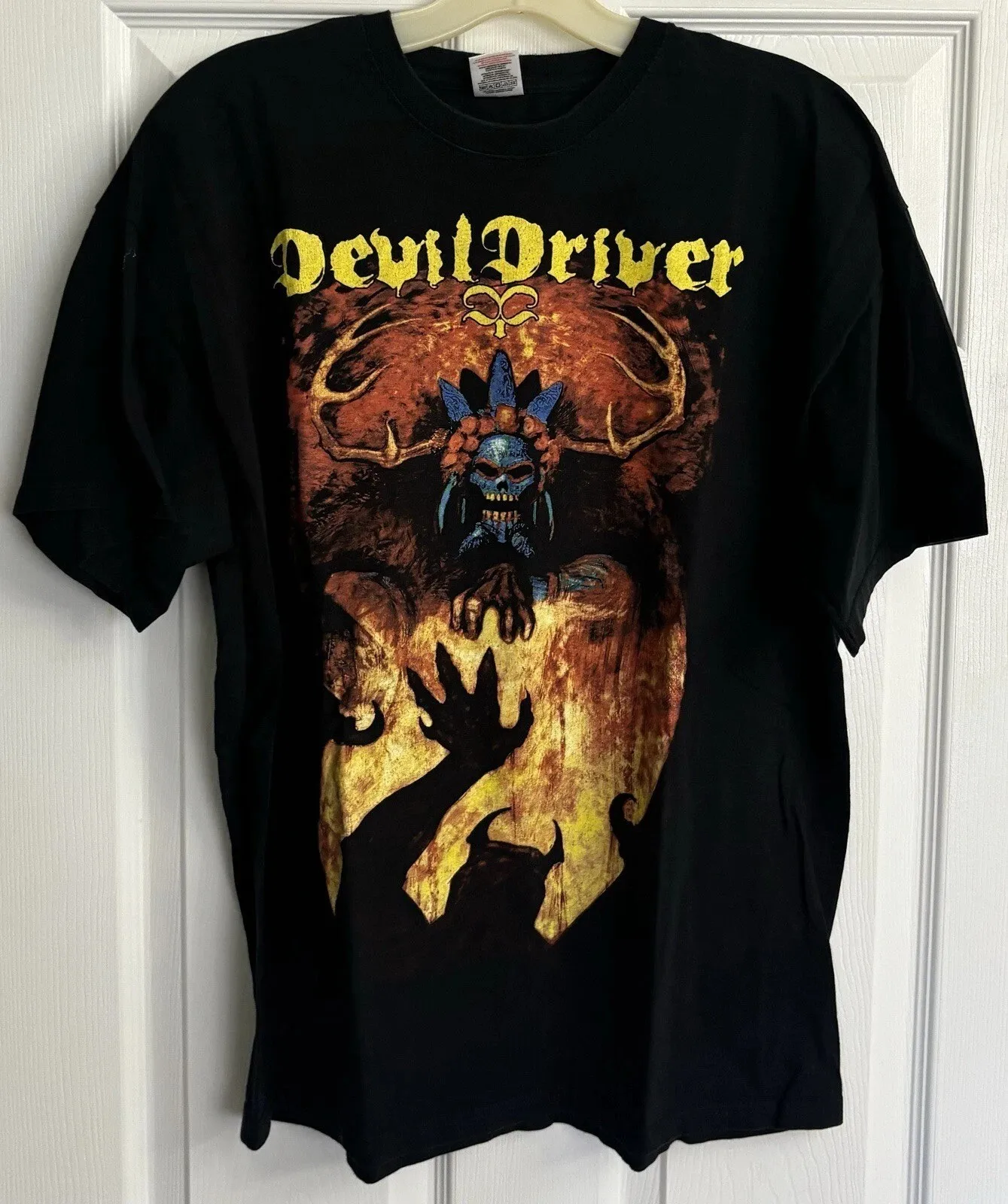 New DevilDriver Band 2010 European Tour Black Shirt S to 5XL