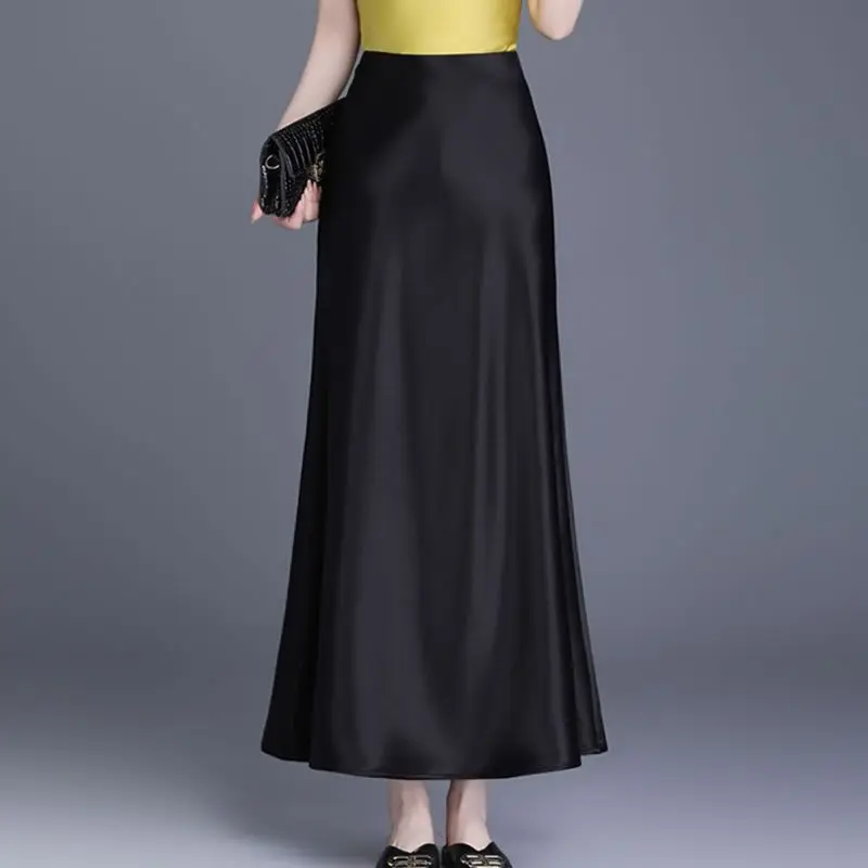 フィッシュテール レディース 春新作 ハイウエスト スリム ミドル丈 ストレート ヒップハグ ロングスカート