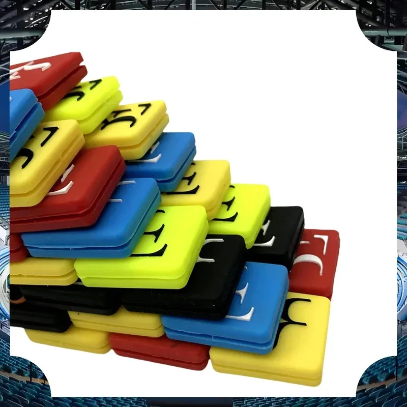 RF tennis racket shock absorber silicone material Federer F letter sporting goods racket damper anti-vibration view 3