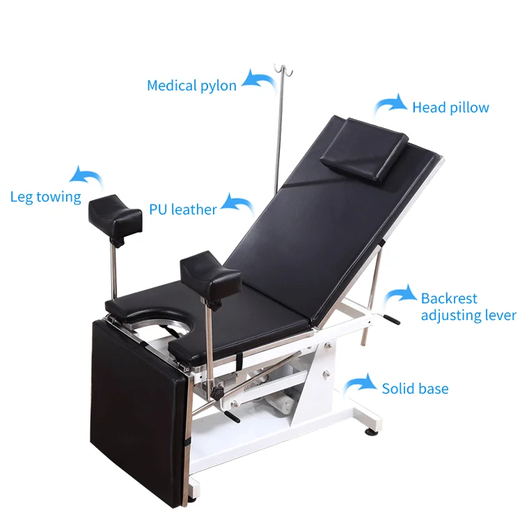 Electric Gynecological Examination Bed Hospital Bed Metal Steel Frame Hospital Furniture,hospital Furniture Honggang HG-E001 PU