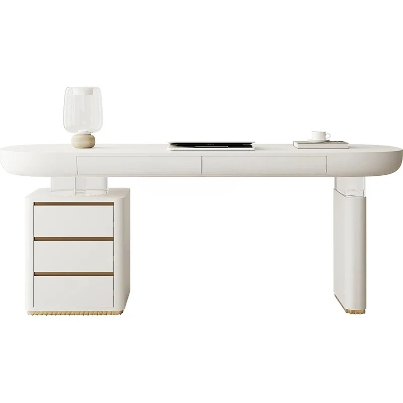 

Desk Light Luxury Modern Premium Cream Wind Study Computer Desk Home Designer Hanging Workbench