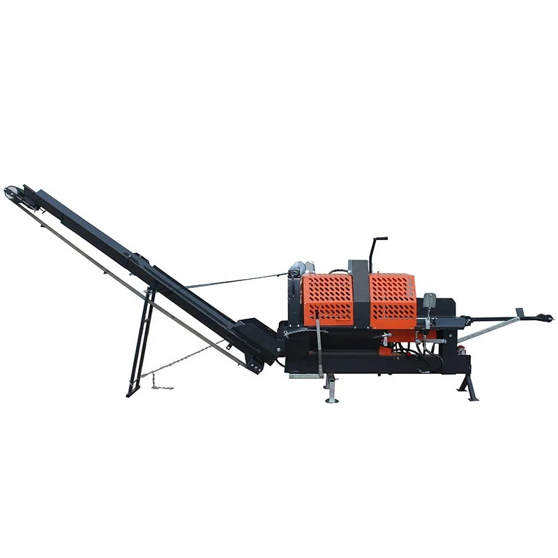 Firewood Processor 15T with 6-Way Splitting Knife  Log Splitter Log Lifter CE Certified Home Farm Upgrade