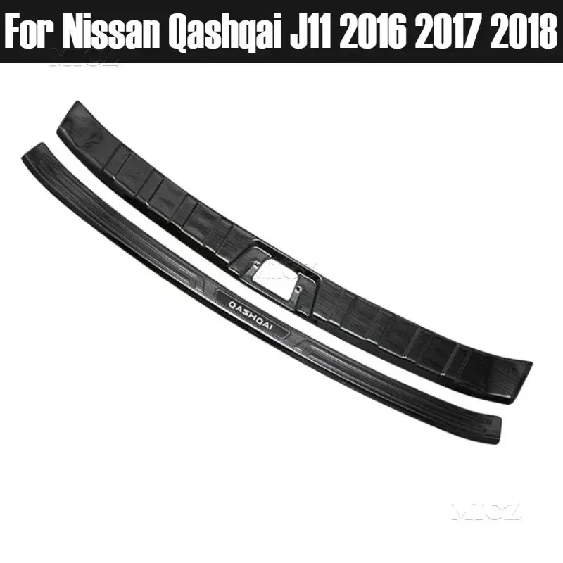 

Car Accessories For Nissan Qashqai J11 2016 2017 2018 Stainless Steel Rear Bumper Protector Sill Trunk Tread Plate Trim