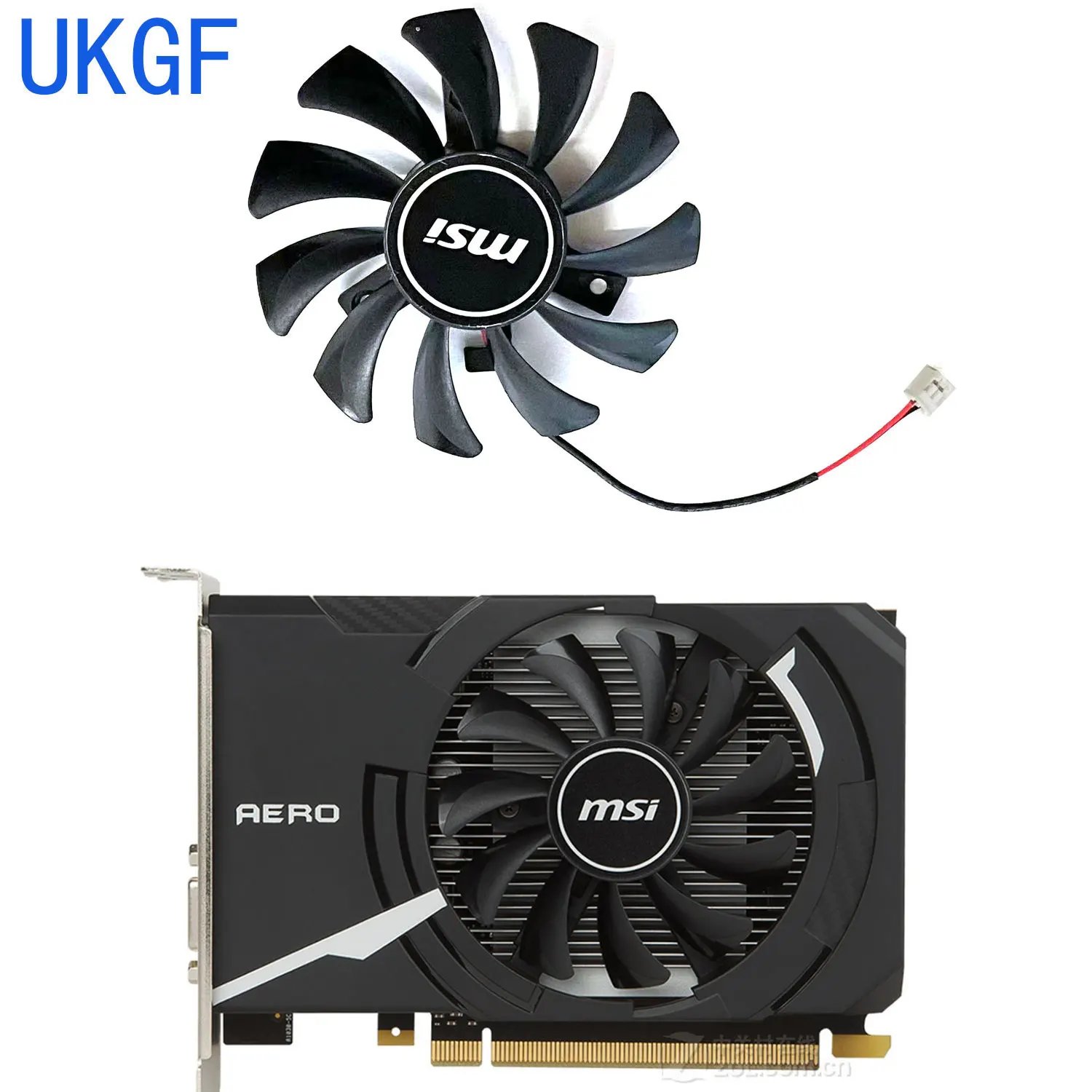 

75MM 2Pin HA8010H12F-Z GTX 1030 Fan For MSI Geforce GTX 750Ti 750 N740 GTX730 GTX740 R7 250 Graphic Card Cooling