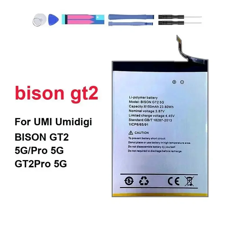 

Надежная сменная батарея для мобильного телефона Umidigi Umi Bison GT2 Pro 5G, 6150 мАч, высокая производительность