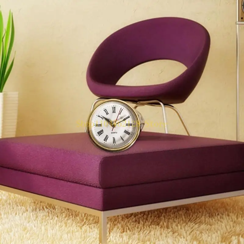 Elegant 65mm Round Clock Insert Crafts for Distinctive Furniture Embellishment Smooth Gold Bezels Clock Head best sale