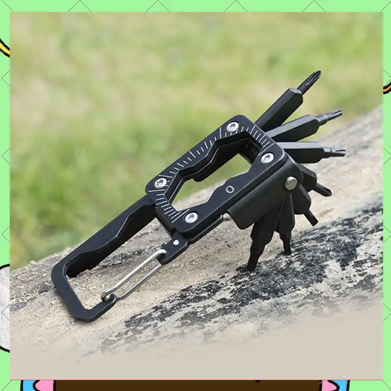 

Outdoor Portable Screwdriver Set With Vehicle Maintenance Tools Multi-Function Folding Tool Measuring Device Tool-BAAQ