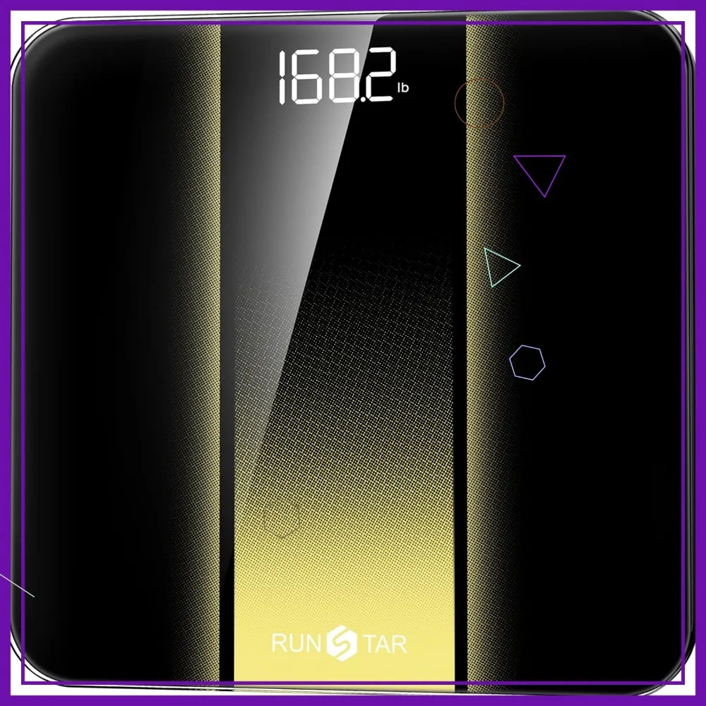 

Высокоточные цифровые весы для ванной комнаты со светодиодным дисплеем, емкостью 400 фунтов, платформой из закаленного стекла для точного измерения веса