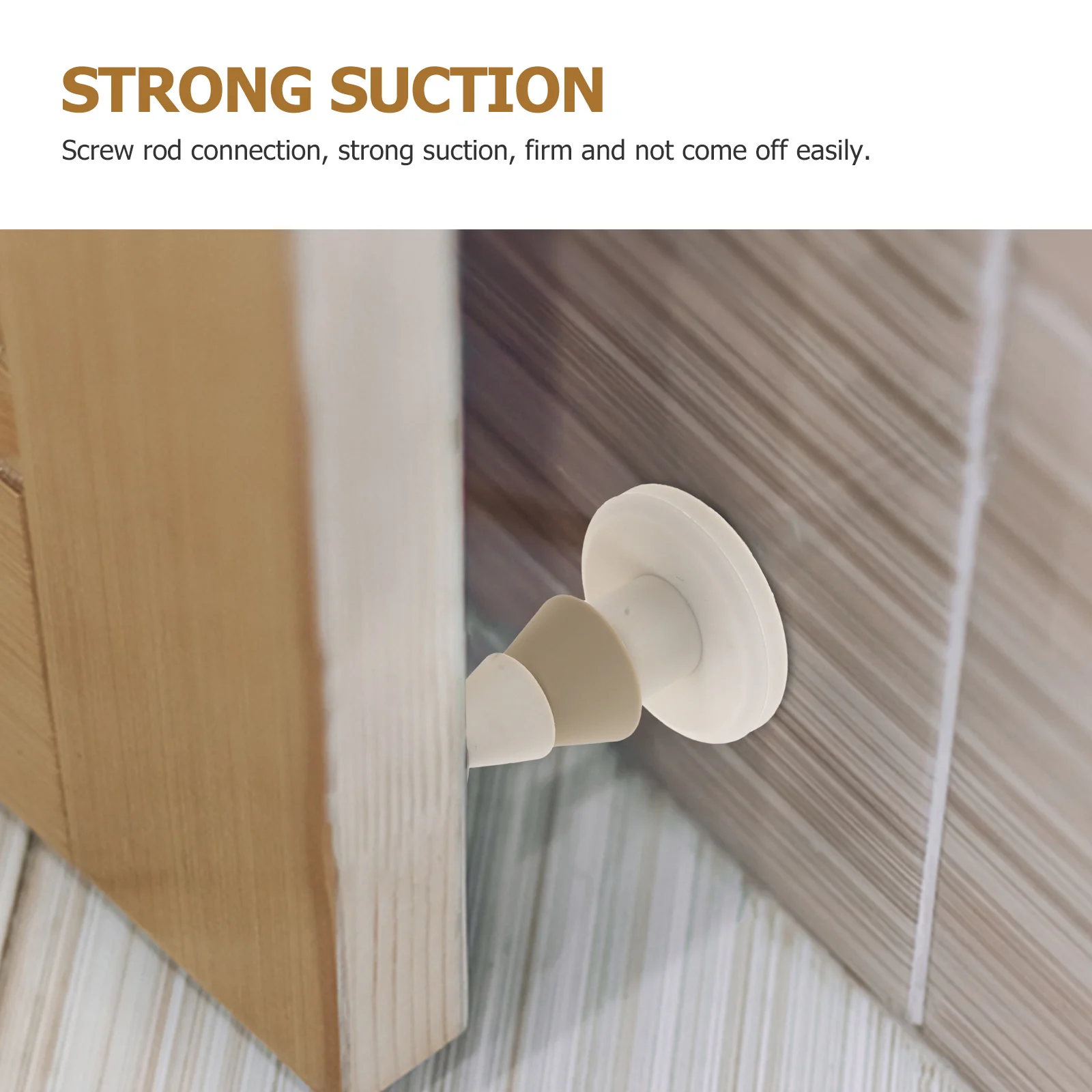 

Magnetic Door Stopper Floor Mounted Strong Suction No Punch Installation Wear Resistant Security Door Stops For Home