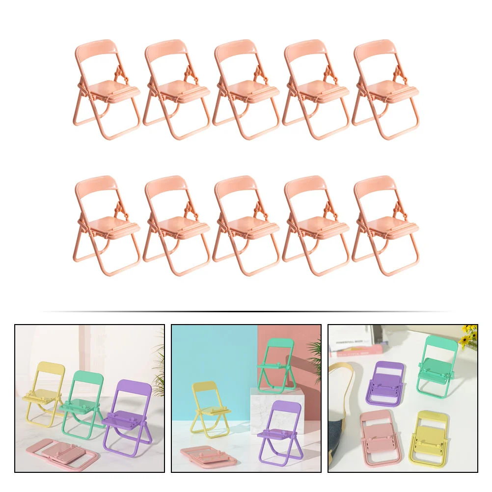 10 Pcs Mobile Phone Holder Multi-functional Rack Cars Toys inside The Adorable Storage Useful Bracket Plastic