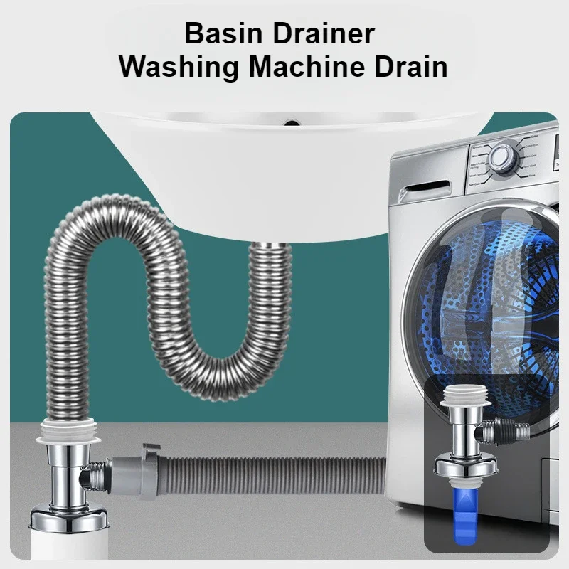 المضادة للرائحة المضادة للفائض مكافحة الحشرات مغسلة غسالة غطاء لبالوعة بالأرضية ثلاثة شق موصل ربط 2in1 الأجهزة #6