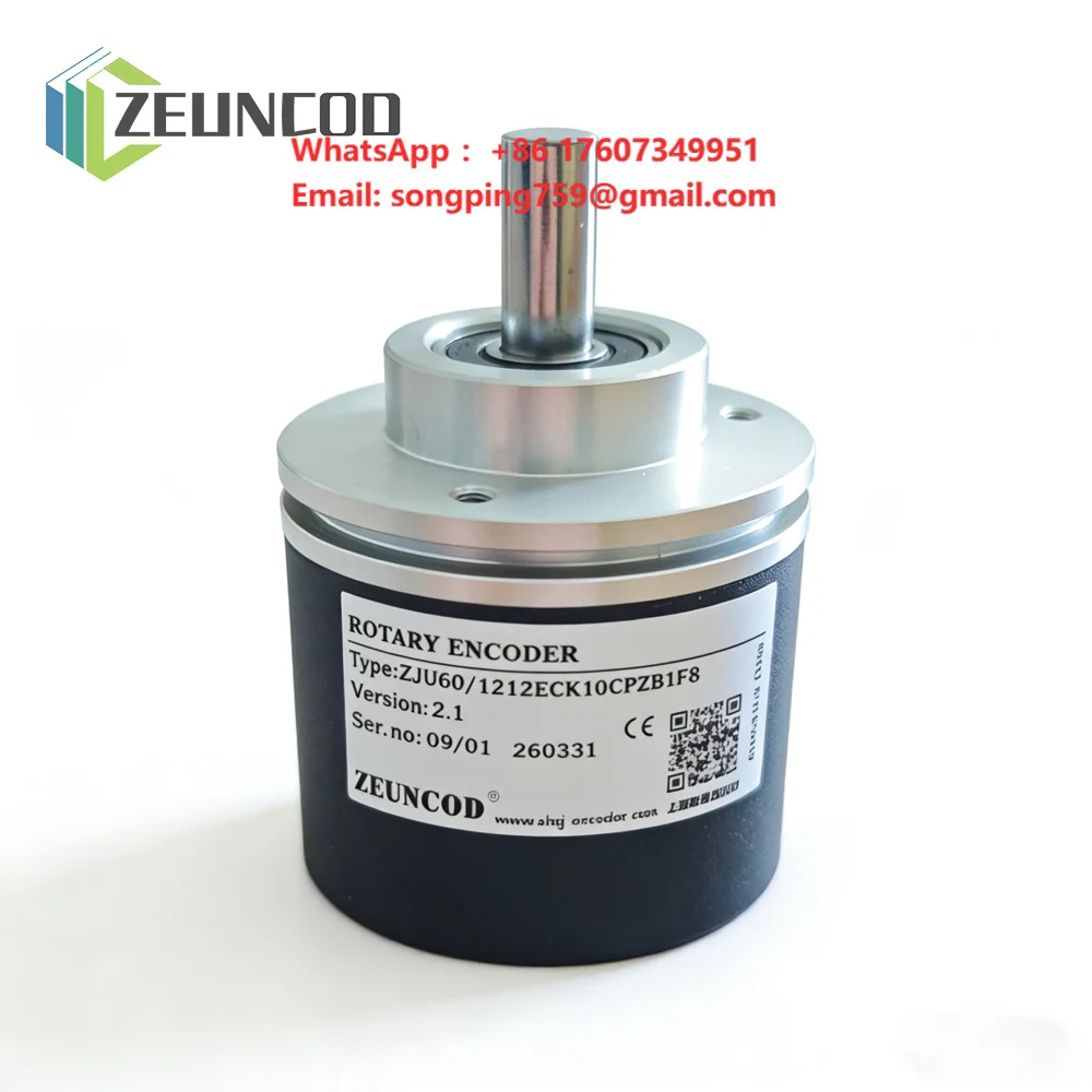 ZUENCOD 60mm CANbus Multi-Turn Absolute Magnetic Rotary Encoder 12-18Bit Resolution SSU Synchronous Signal IP65/IP68 Industrial