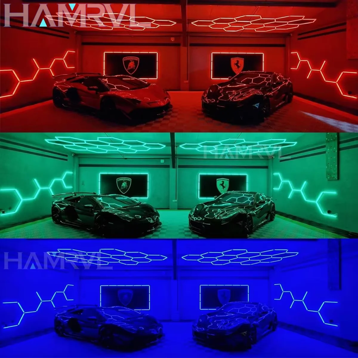 1‑11Pcs Hexagonal LED Ceiling - Garage Lighting Decor 评论和价格