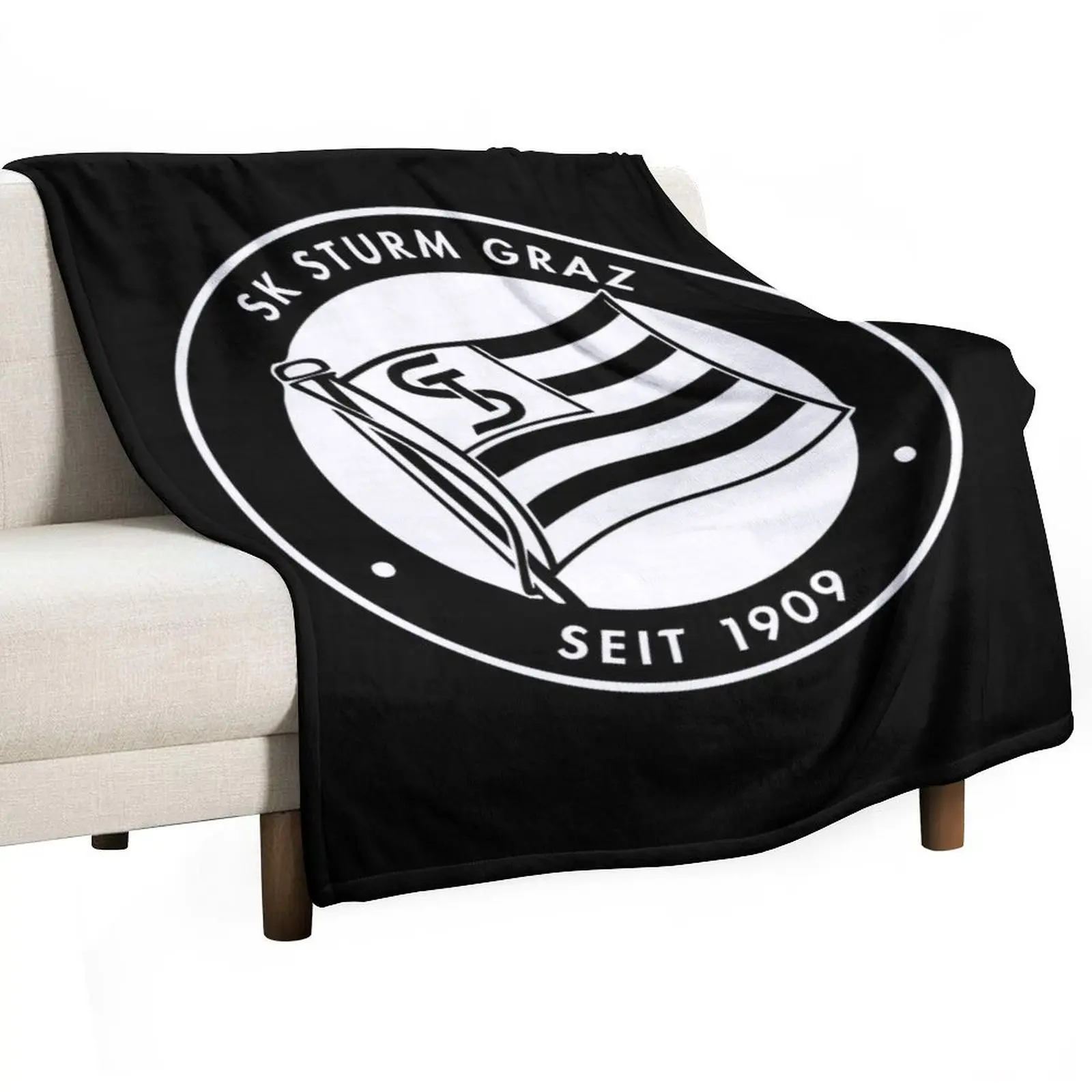 Sk Sturm Graz - Graz from Austria - Die Schwoazn, The Blackies - Sportklub Puntigamer Sturm Graz Throw Blanket