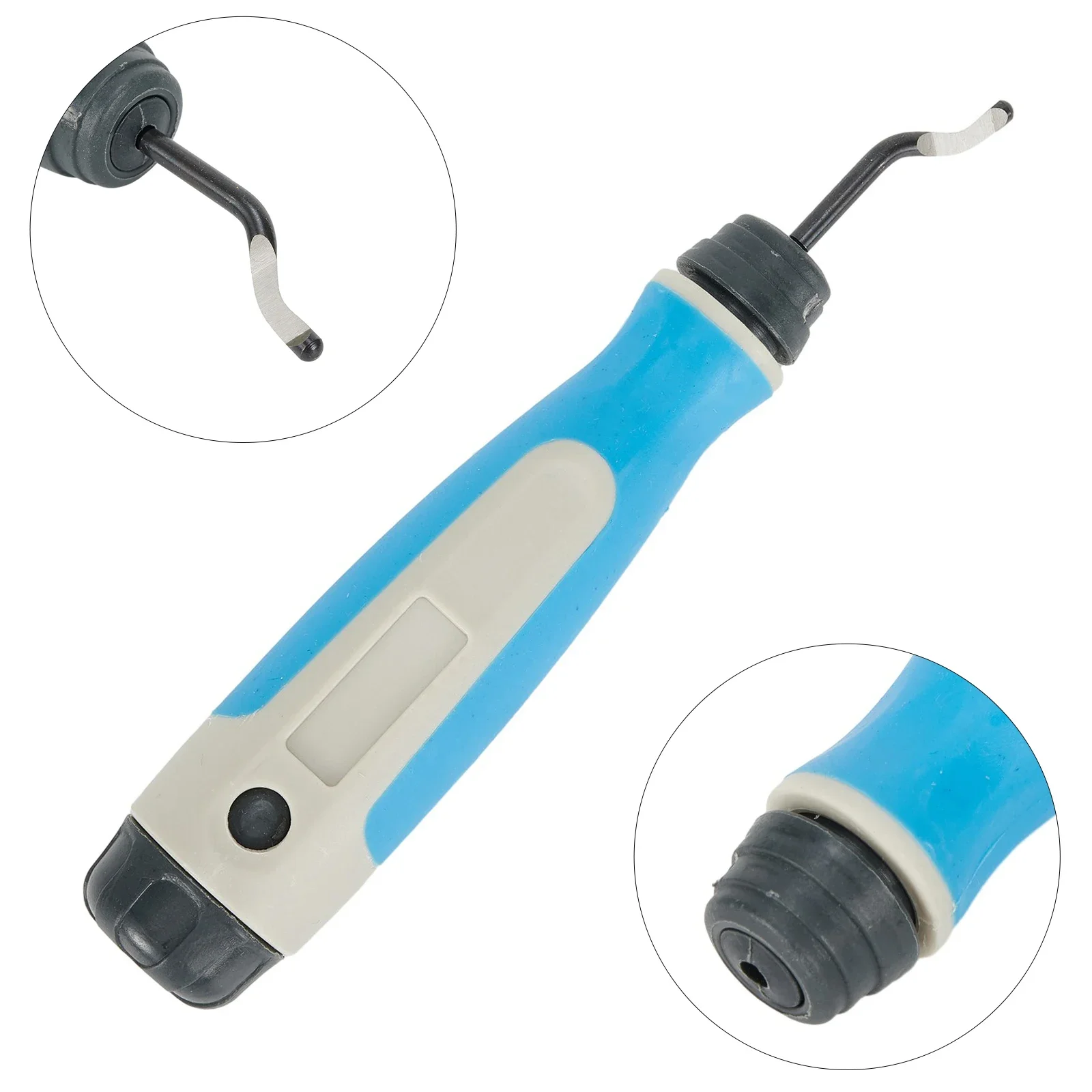 Burr Scraper Deburring Tool Home Workshop Rubber Trimmer Blue Deburring 1 PC Blade Ergonomic Cust Plastic&Wood