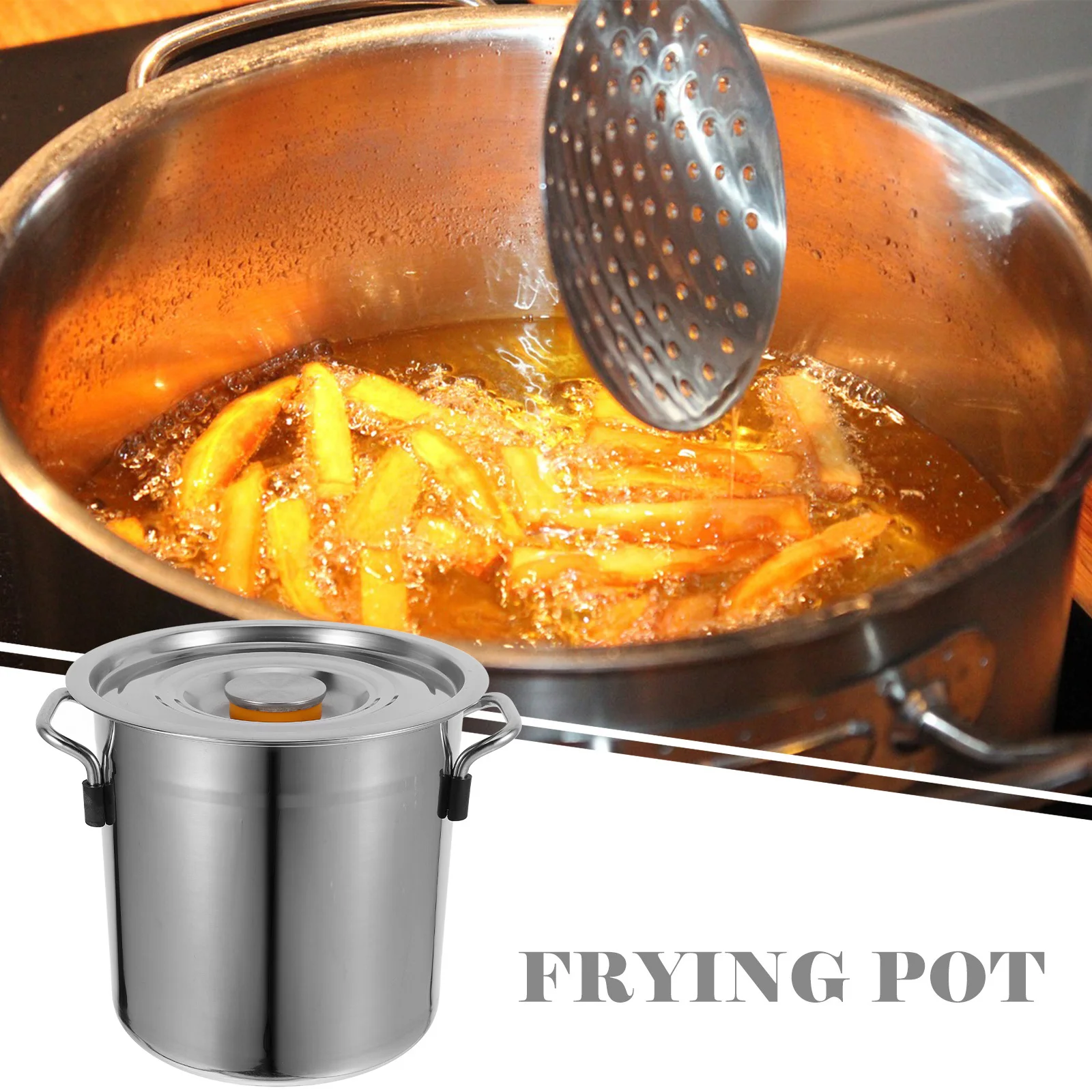 

Stainless Steel Soup Bucket 20L Large Capacity Heavy Duty Stockpot for Home and Commercial Use Cooking Pot with Lid Stew Soup