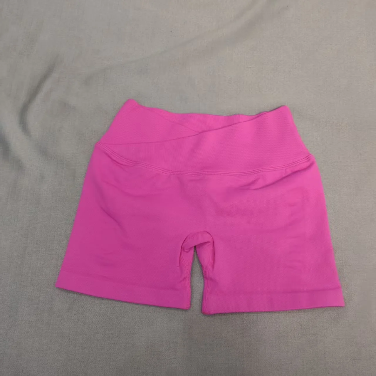 Impact D Crossover Waist Dames Sport Shorts Yoga Shorts Gym Workout Running High Waist Yoga Shorts Push Up Hip Seamless Fitness - afbeelding 2