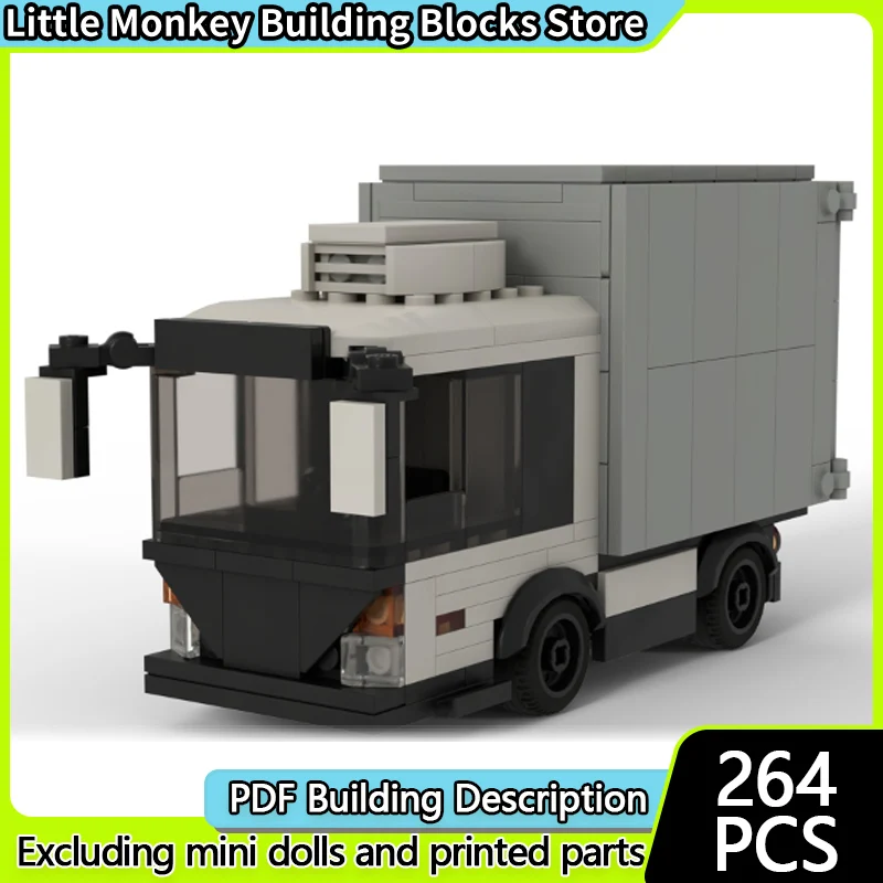 

City Car Model MOC Building Bricks Classic City Transport Box Truck Modular Technology Children Holiday Gifts Assemble Toys Suit