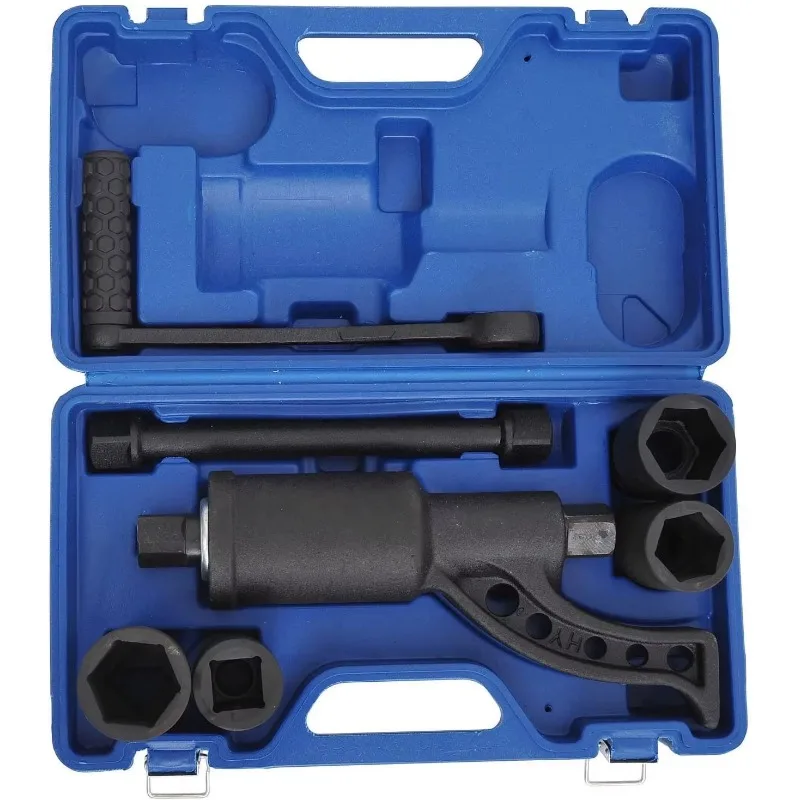 Torque Multiplier Labor Saving Lug Nut Remover Amplifier Wrench with 4Pcs Sockets