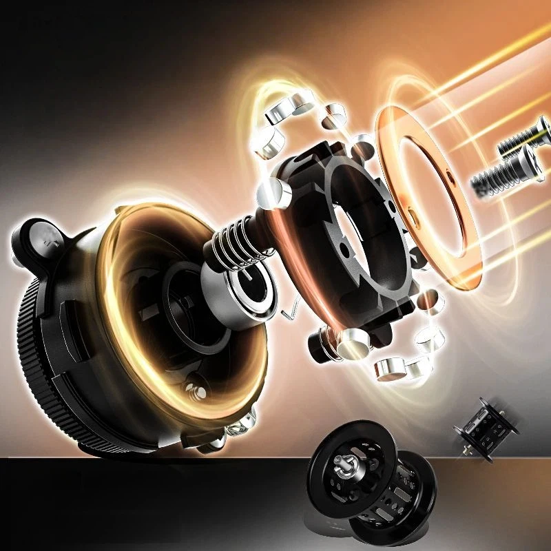 Micro Lure Fishing Reel Metal Baitcasting Reel Anti Backlash Long Cast Wheel Built-in Brake Freshwater Saltwater Fishing Tackle