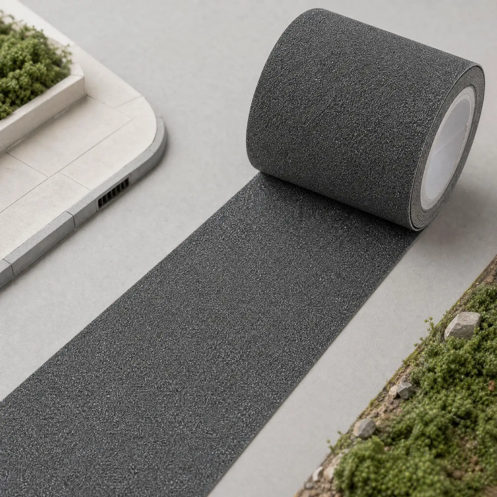 Miniature Road Tape PVC Textured Asphalt Strip for Architectural Model Layouts and Display Scenes