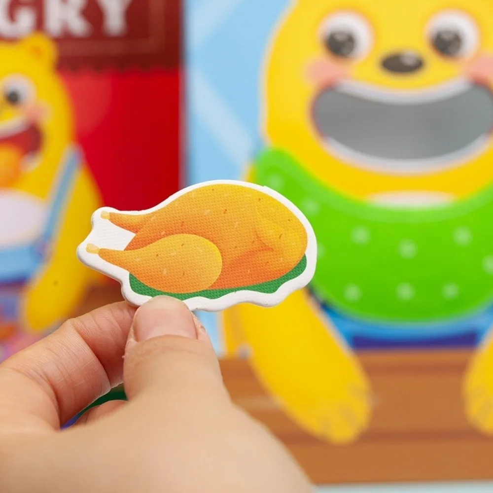 Teddy Bear Design Feeding Game Feeding Simulation Fine Motor Skills Early Childhood Education Toy Spoon Included