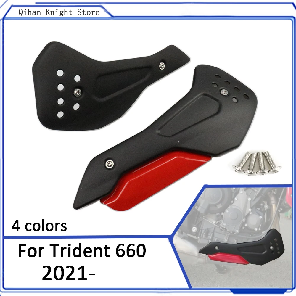 

Motorcycle Aluminum Engine Guards Fit For Trident 660 2021- Accessories Engine Belly Protection Plates Kit Engine Bell