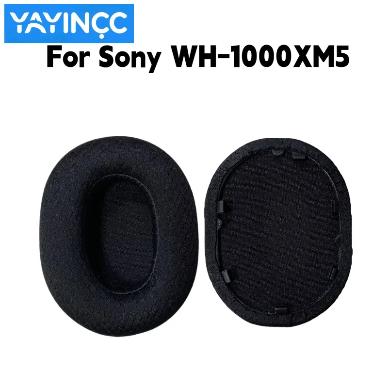 YAYINCC Ersatz-Ohrpolster aus atmungsaktivem Fußballnetz mit Schnalle für Sony WH-1000XM5 Kopfhörer, Reparaturteile, kein Haarausfall. – Detail 5