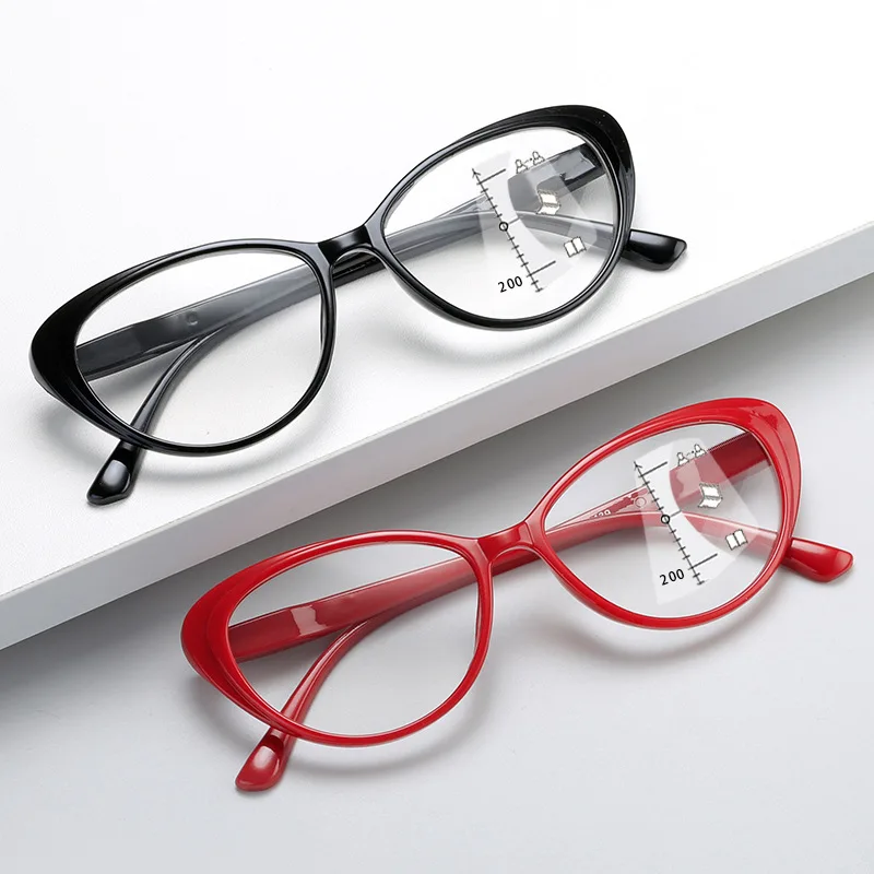 4-Farben-Progressive multifokale Lesebrille, Anti-Blaulicht-Brille, die sowohl für die Ferne als auch in der Nähe sehen können. Brillenbeine – Detail 5