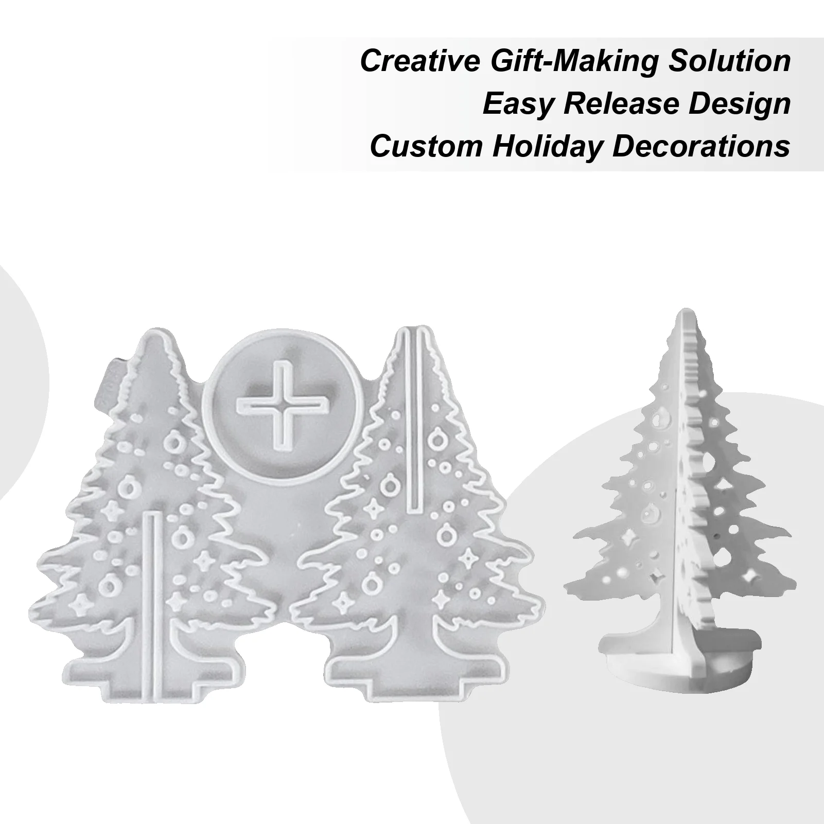 

Рождественские формы из смолы, формы для изготовления рождественской елки, свечей, многоразовые инструменты для рукоделия для эпоксидной смолы, пластырь, мыло, искусство