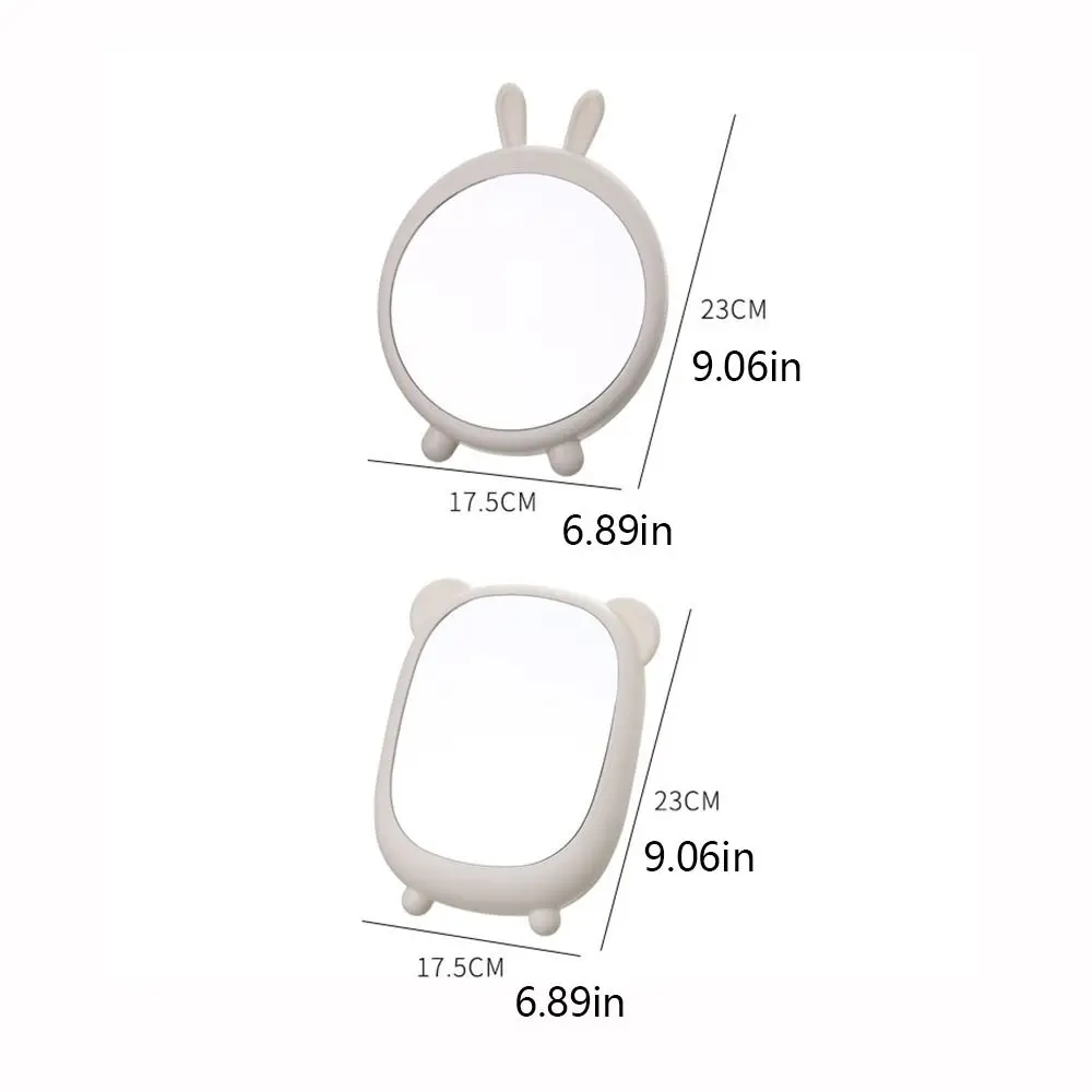 ウサギの形をしたミラー,高解像度,洗面化粧鏡,色,コーナーなし,シンプル