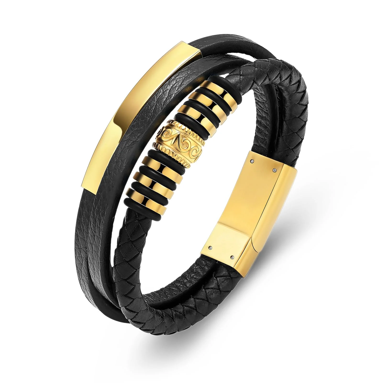 Cremation Jewelry Memorial Urn Bracelet for Ashes for Men Women Keepsake Memorial Cuff Bangle Braided Leather Bracelet Gift