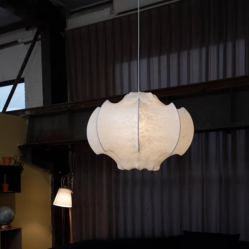 

Wabi-sabi style silk chandelier, living room dining room, designer homestay, high-end retro vintage cream bedroom chandelier