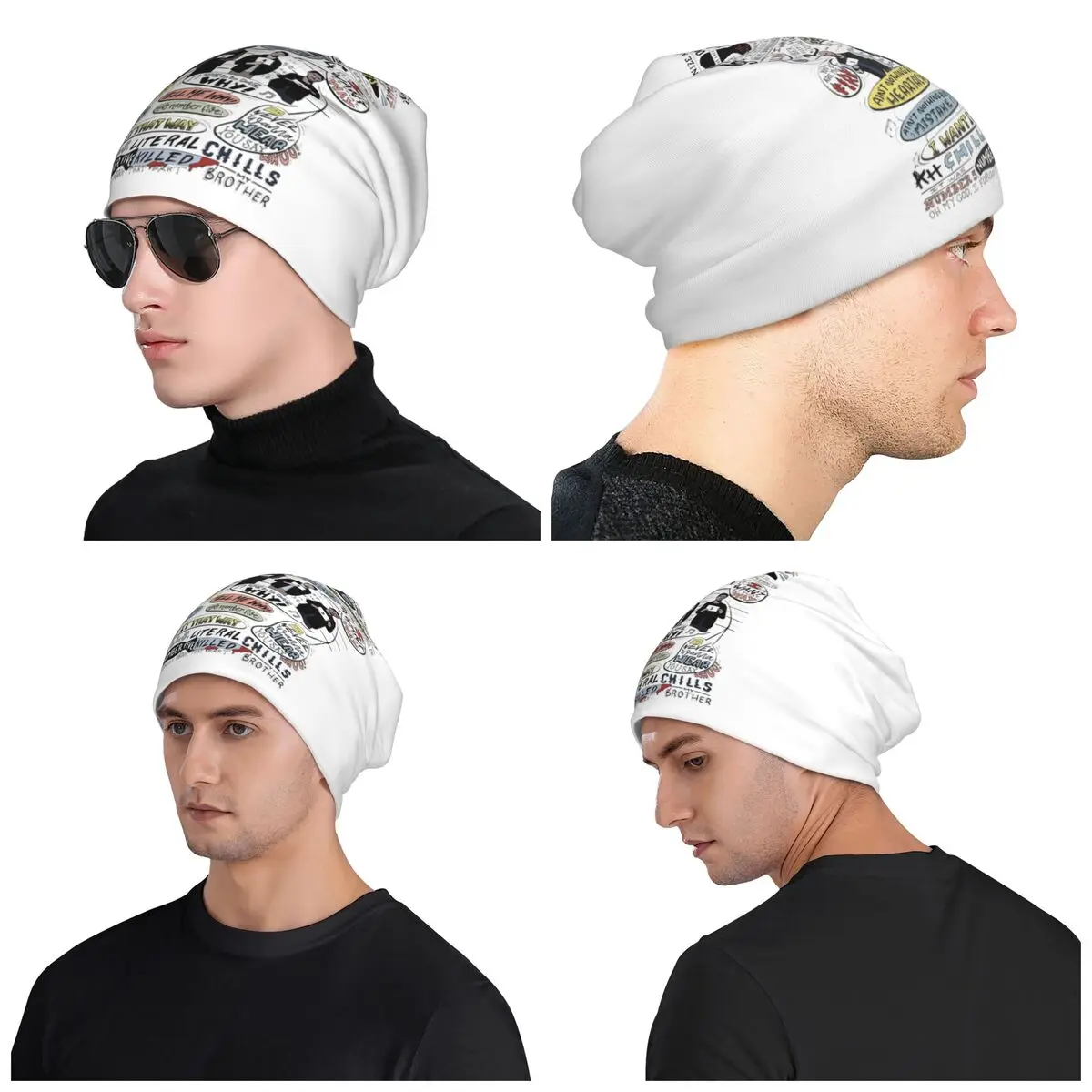 أريد ذلك على ذلك الطريقة B99 الملونة Skullies قبعة صغيرة دافئة الخريف الشتاء في الهواء الطلق قبعة محبوك بونيه قبعات للجنسين الكبار