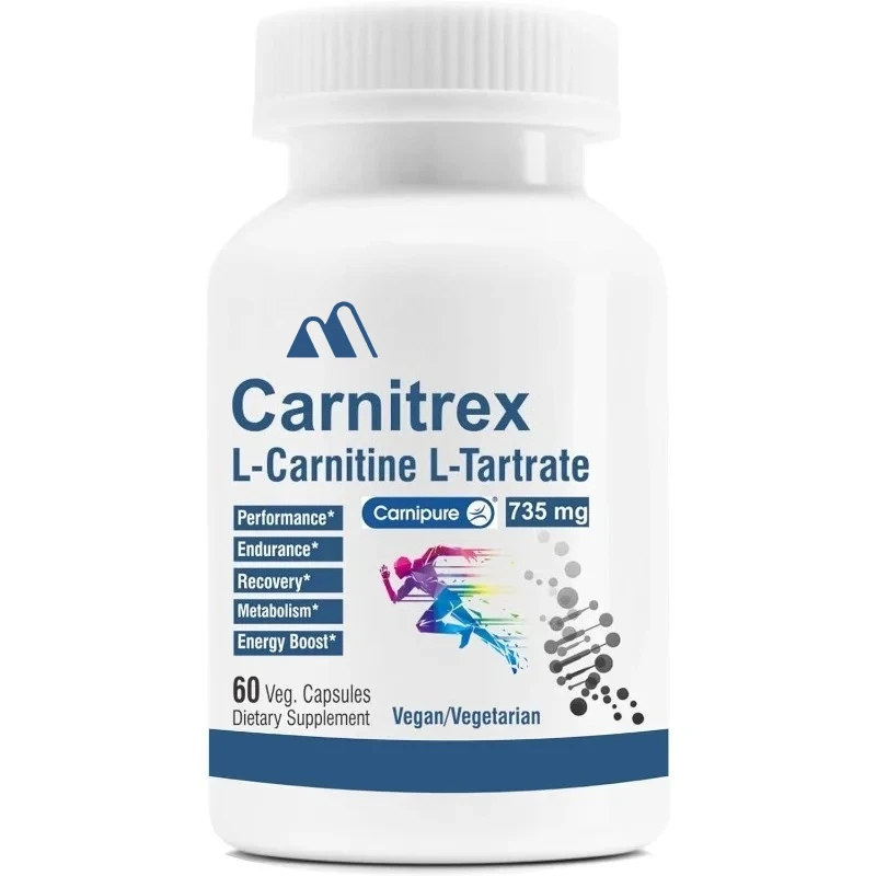 

L-carnitine L-tartrate Vegetarian and Gluten Free Carnitine (60 Vegetarian Capsules)