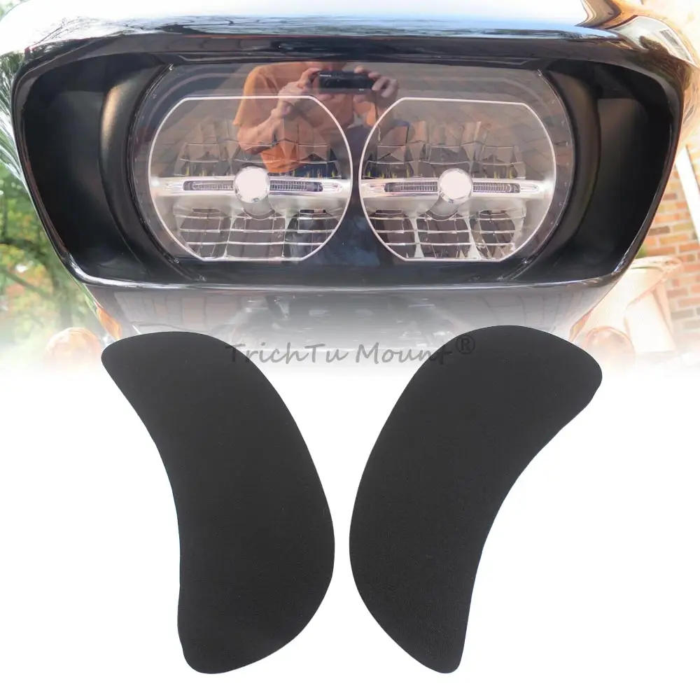 Motorcycle Headlight Bezel Side Fairing Vent Screen Cover For Harley Touring Road Glide Ultra Special FLTRX FLTRU 2015-2023 2024