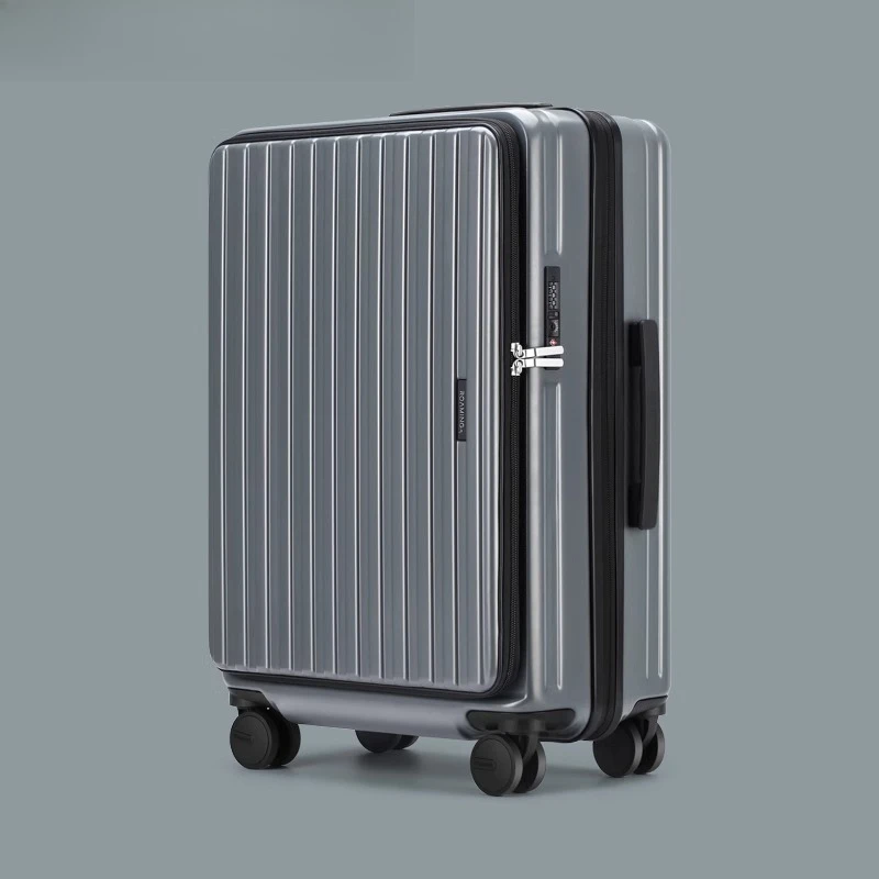Carry on Luggage with Wheels Suitcase Luggage Set Side-opening Cover Scalable Pull Rod Boarding Suitcase Чемодан Черный