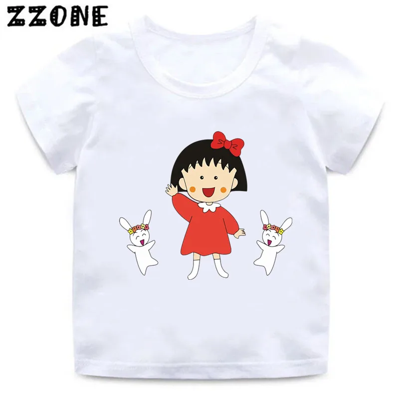 Hot Sale Chibi Maruko Chan Print Kids T-Shirts Cartoon Baby Girls Clothes Boys Summer Short Sleeve T shirt Children Tops,HKP5870