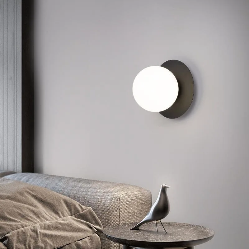 Minimalist bedside wall lamp light luxury living room bedroom background wall lamp personalized creativity