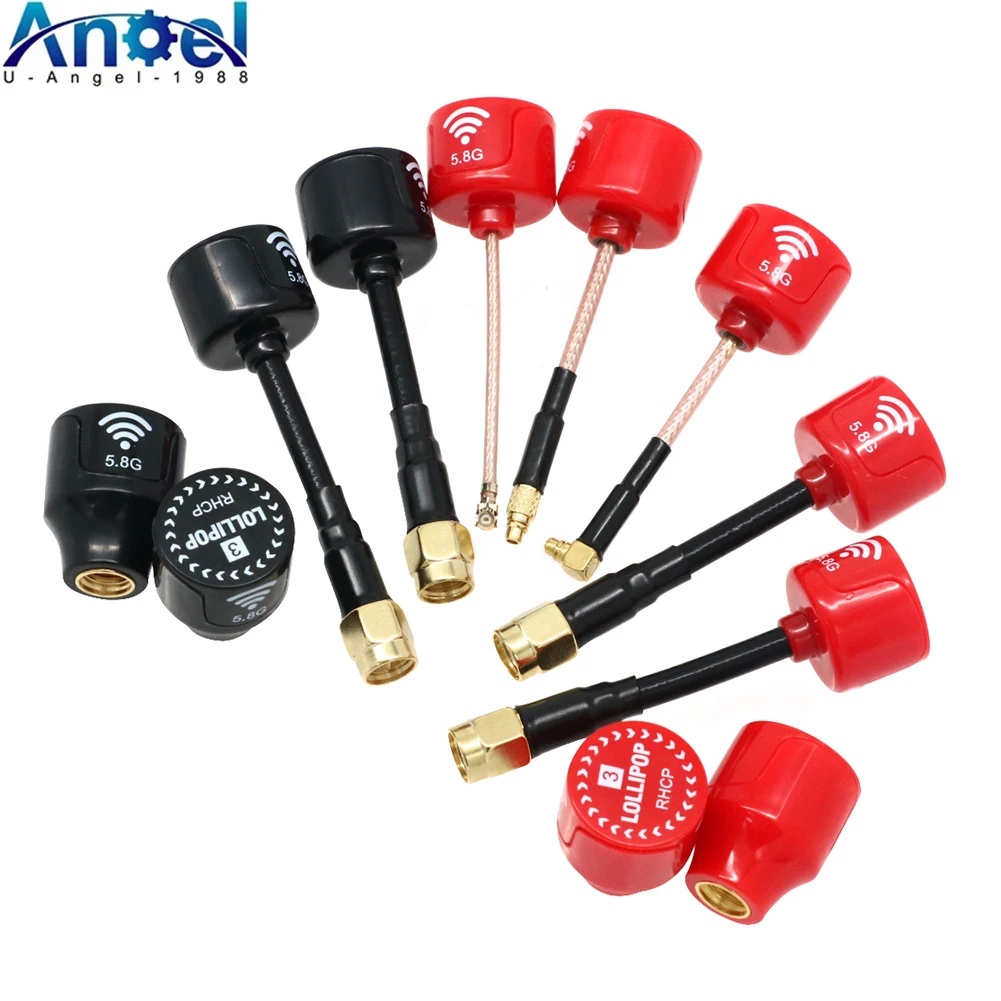 

Lollipop3 5.8G Lollipop 3 2.5dBi RHCP Stubby Antenna FPV Antenna SMA/RP-SMA for FPV Racing Drone