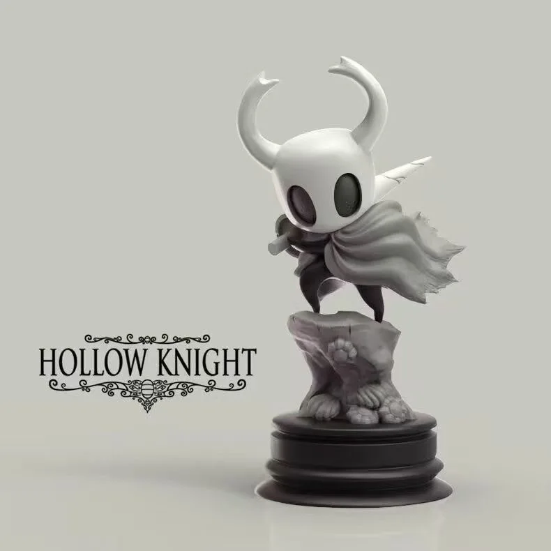 Hollow Knight -10CM Modelo de anime Little Knight hecho a mano, accesorios de juego, chasis, hecho a mano, estatua