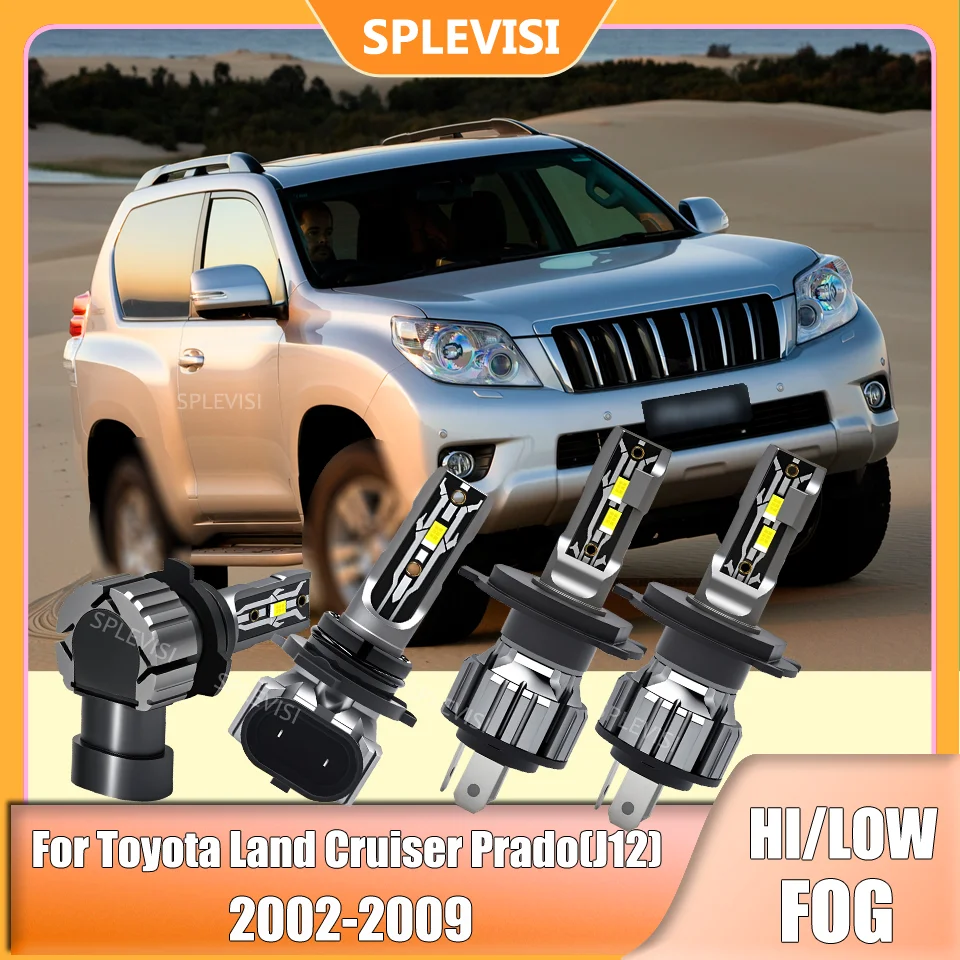 

100% новые высокопрочные противотуманные фары H4 9006 для Toyota Land Cruiser Prado (J12) 2002 2003 2004 2005 2006 2007 2008 2009